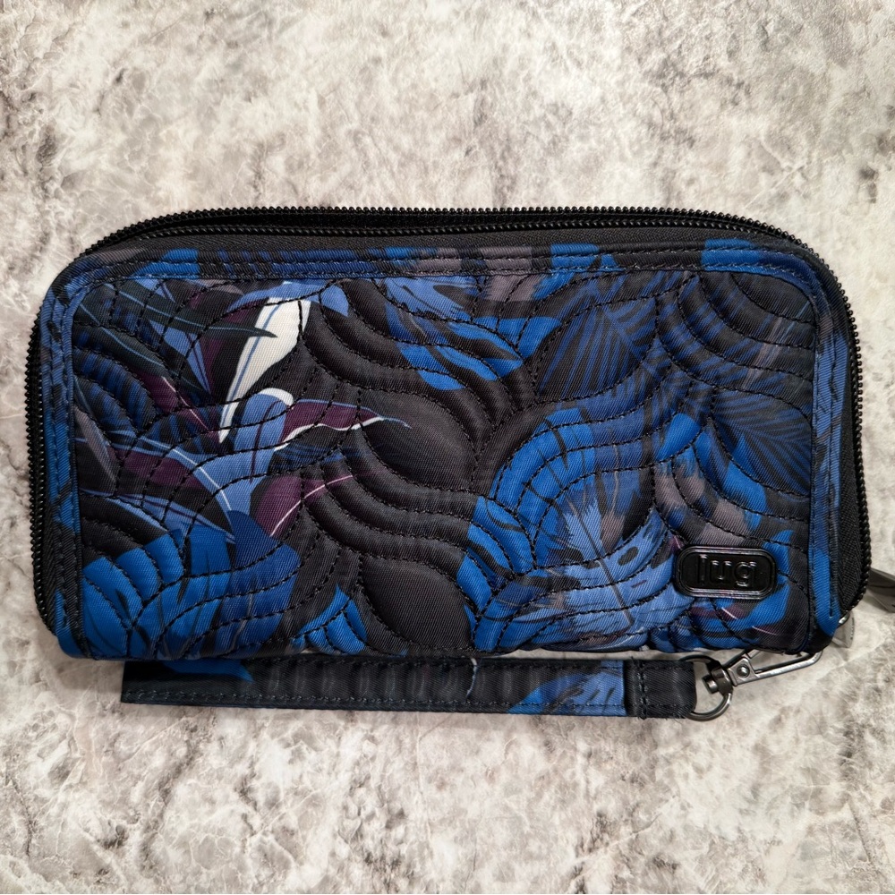 Lug Splits Wallet in Botanical Black